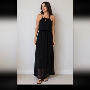 WILDCAT Silk Blend Long Maxi Sleeveless Dress M